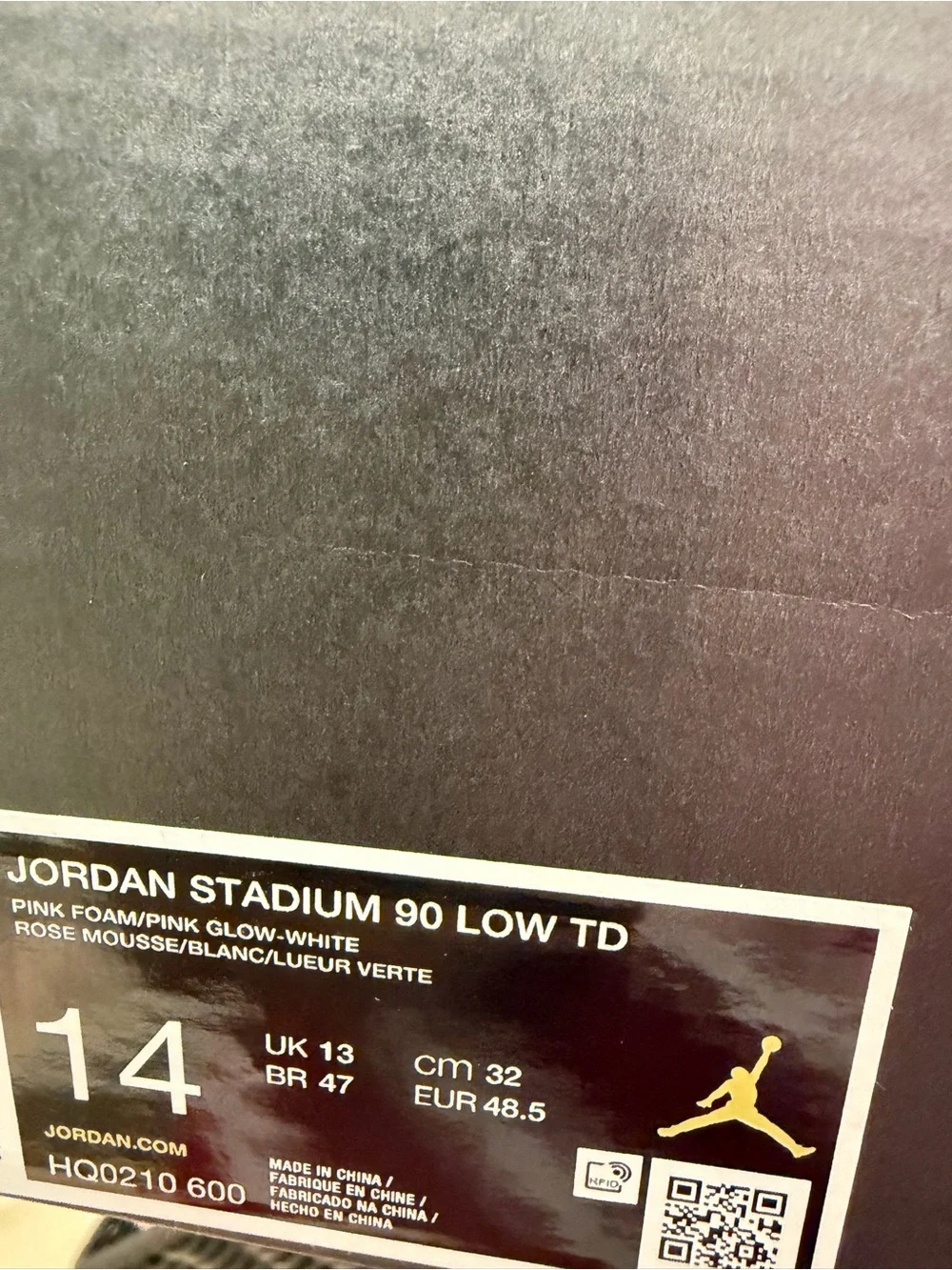 Nike Air Jordan Stadium 90 Low TD Football Cleats HQ0210-600 Size 14 New